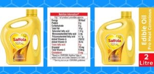 Saffola Total, Pro Heart Conscious Edible Oil, Jar, 2 L